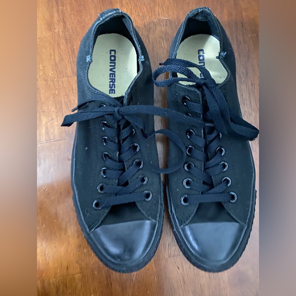Converse Chuck Taylor All Star Black monochrome 8.5 mens,10.5 womens *SEE PICS*